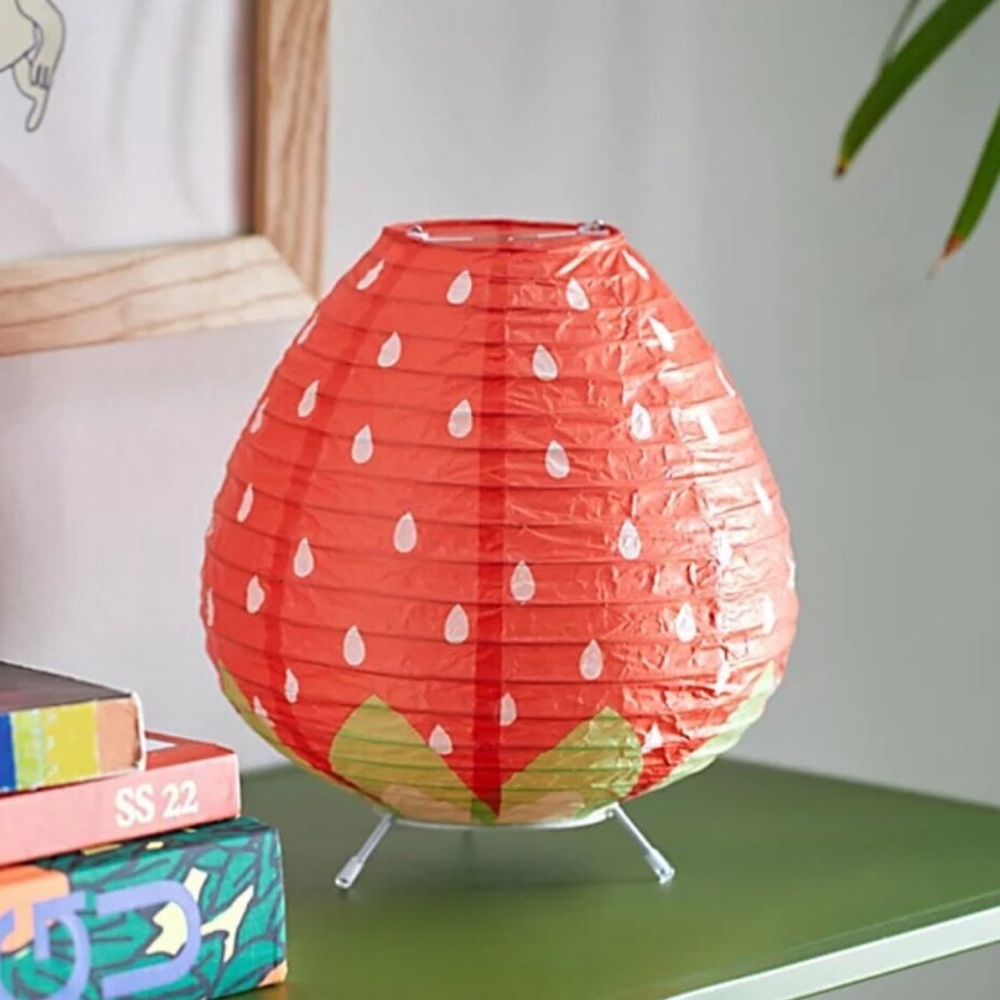 Strawberry Paper Lantern Lamp